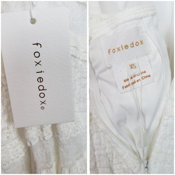 Foxiedox Makayla Peplum Lace Maxi Dress NWT - Picture 8 of 8